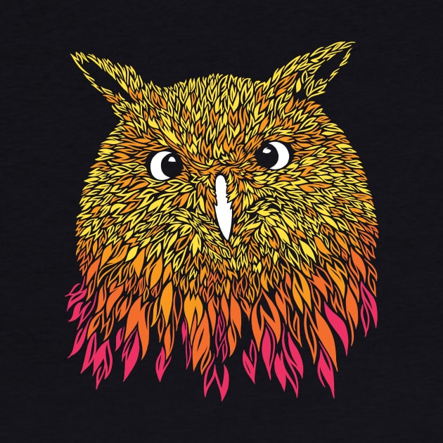 Hoot Cute Fire by polliadesign